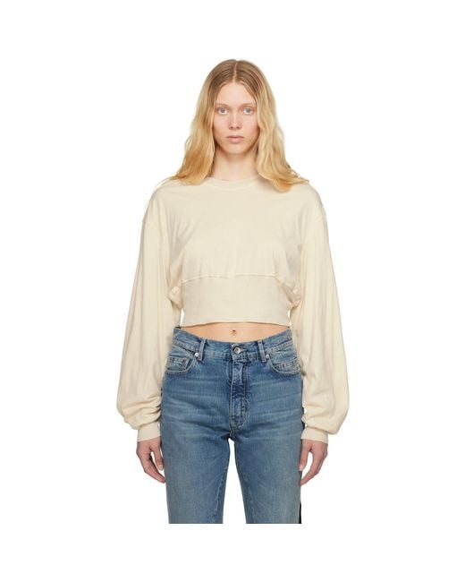 Rick Owens Blue Off- Hollywood Tatlin Sweatshirt