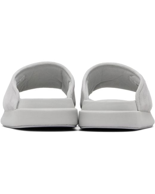 Y-3 Black Slides for men