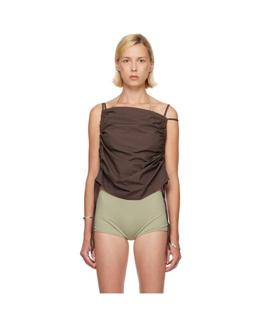 Baserange Brown Ssense Exclusive Pictorial Top