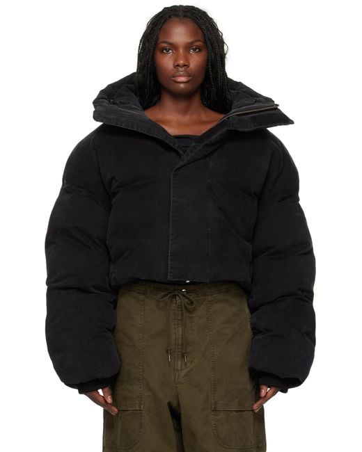 Entire studios Black Mml Hooded Puffer Down Jacket