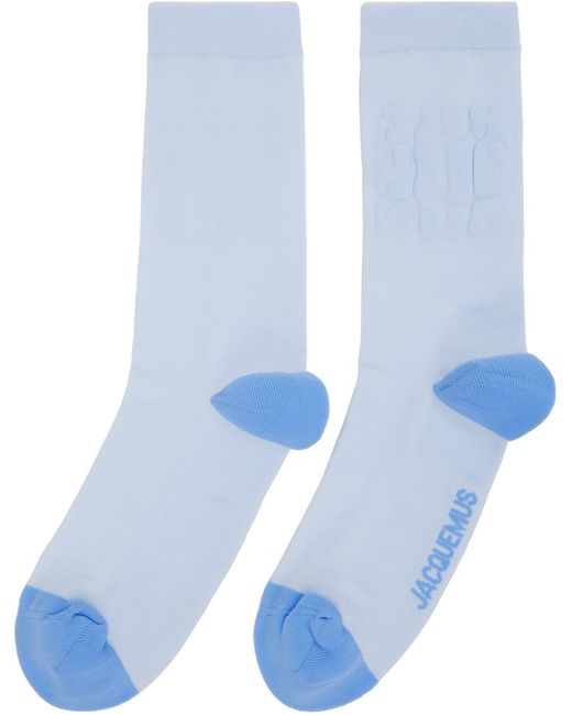 Jacquemus Blue 'les Chaussettes Banho' Socks for men