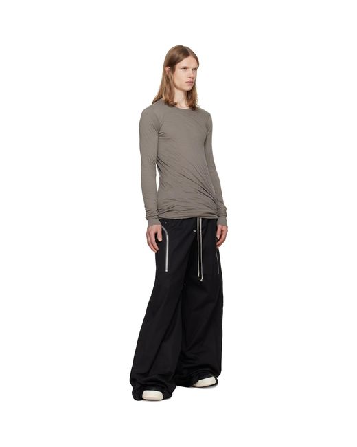 Rick Owens Gray Tower Double Ls T-Shirt for men