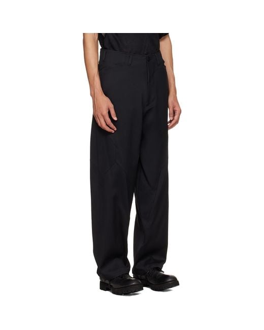 Julius Black Prism Trousers for men