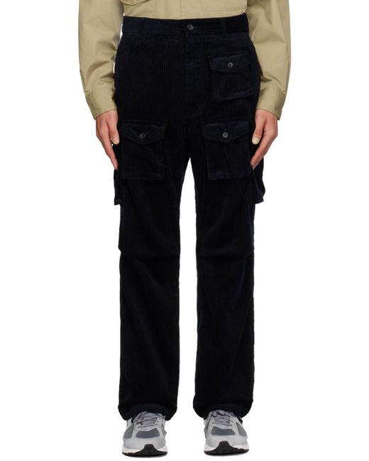 Engineered Garments Black Enginee Garments Bellows Pockets Cargo Pants for men