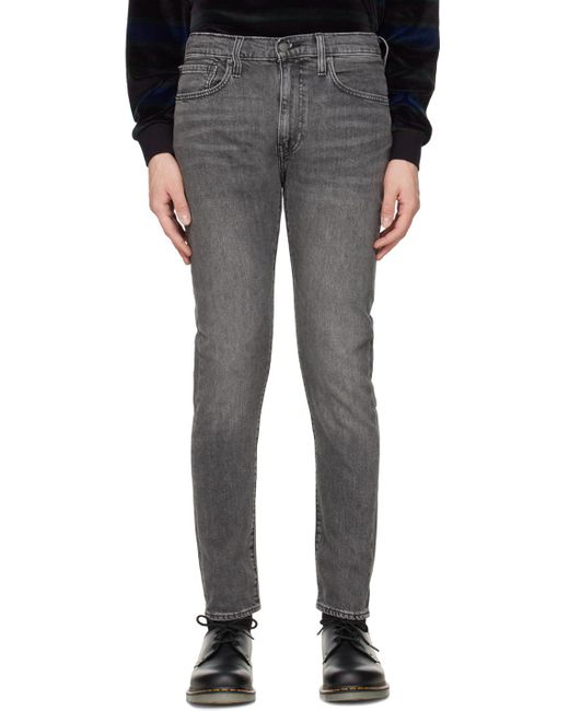 Levi's Gray 512 Slim Taper Jeans in Black for Men | Lyst UK