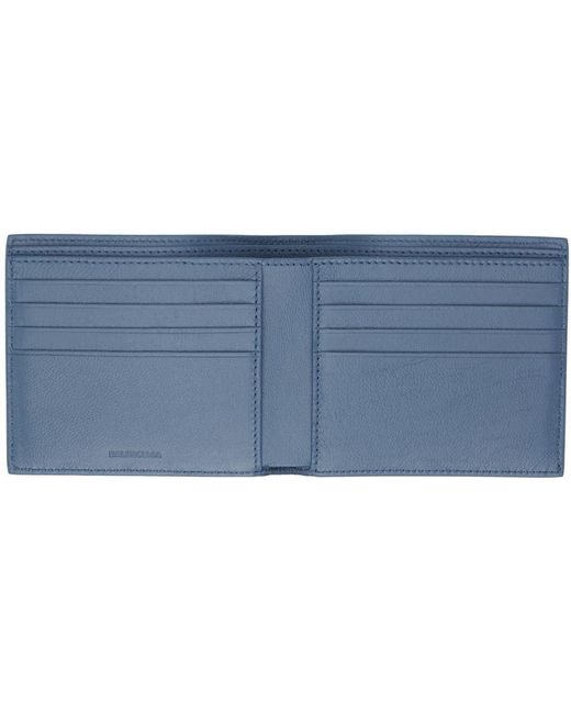 blue balenciaga wallet