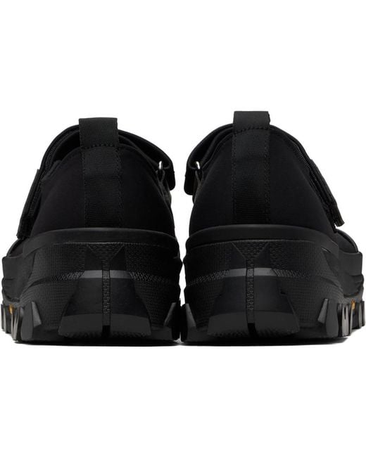 Amomento Black Vibram Mary Jane Loafers for men