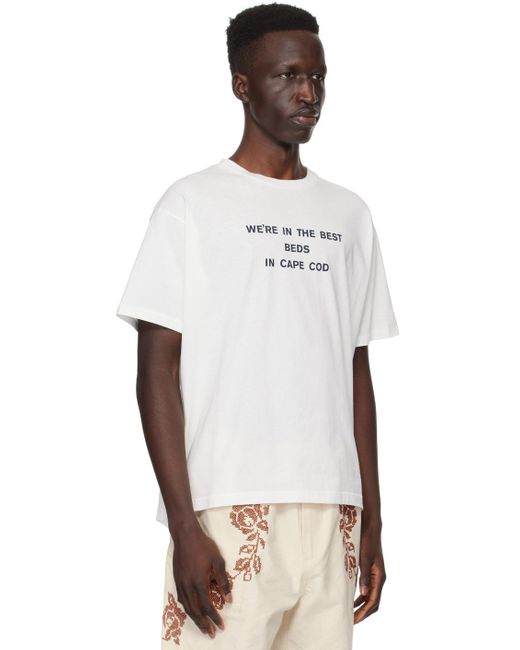 T-shirt 'best beds' blanc Bode pour homme en coloris Natural
