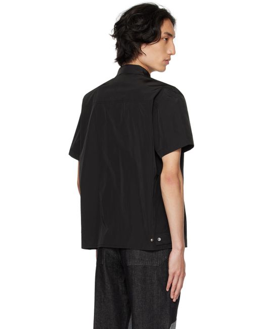 HELIOT EMIL Black Carabiner Shirt for men
