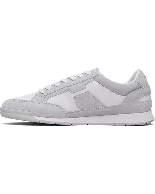 Boss Black Satin Low Sneakers for men