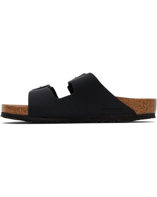 Birkenstock Black Regular Arizona Vegan Sandals for men