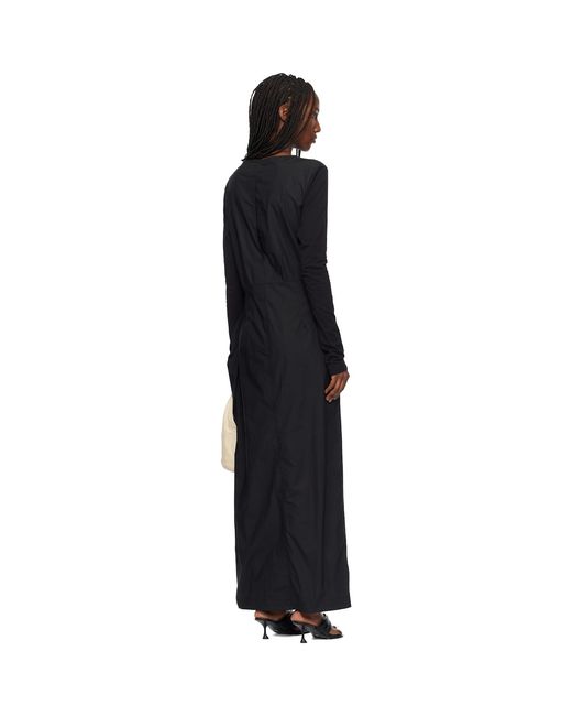 Our Legacy Black Twisted Maxi Dress