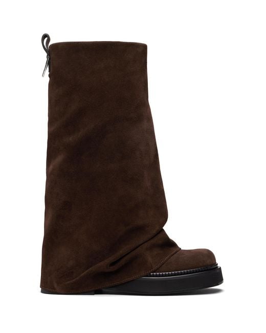 The Attico Brown Robin Combat Boots
