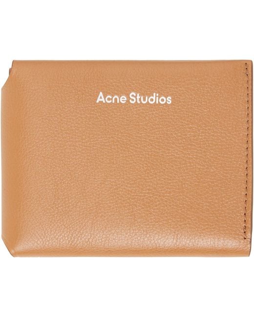 Acne Natural Fold Wallet for men