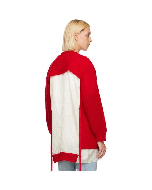 Undercover Red Up2F1901 Cardigan