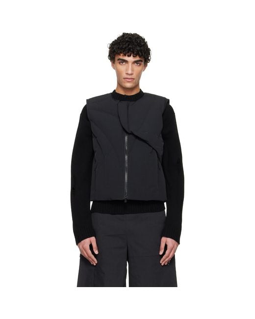 HELIOT EMIL Black Visus Vest for men