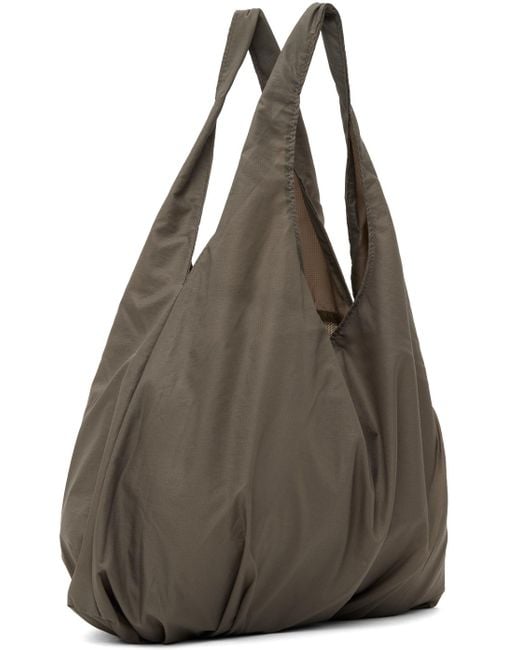 Amomento Brown Shirring Tote for men