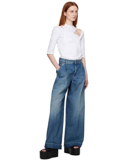 Sportmax Blue Wide-leg Jeans