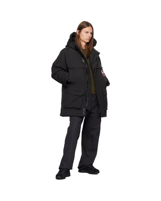 Canada Goose Black Expedition Parka Jacket For Extreme Weather Conditions for men