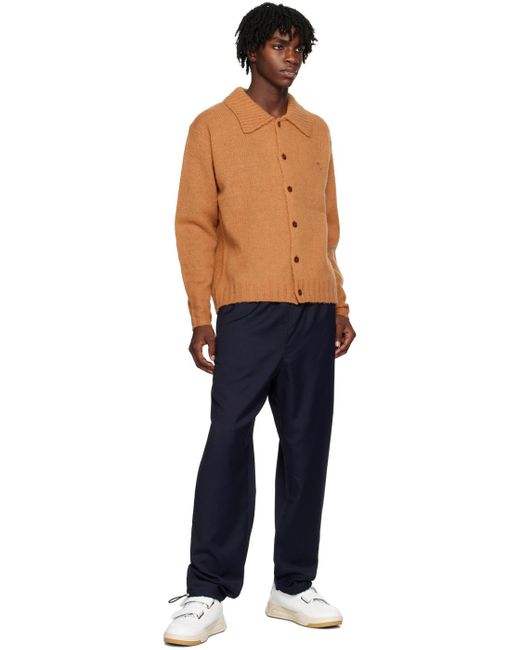 Acne Blue Navy Three-pocket Trousers for men