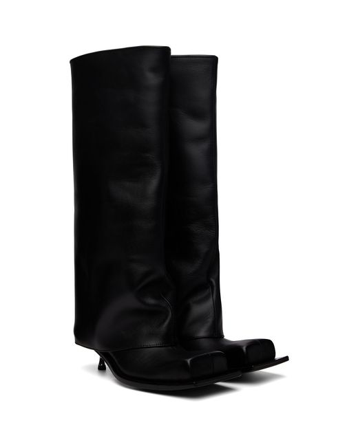 FIDAN NOVRUZOVA Black Iman Kitten Heel Tall Boots