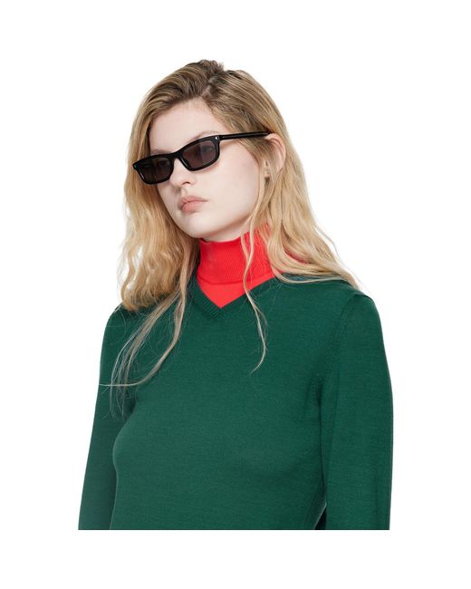 Prada Brown Rectangular Sunglasses