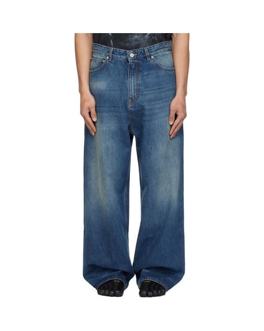 Vetements Blue Washed Baggy Jeans for men