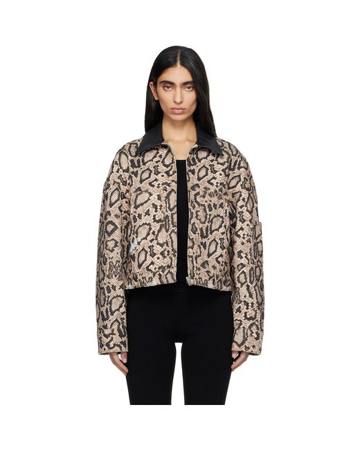 Amiri Black Snake Denim Jacket