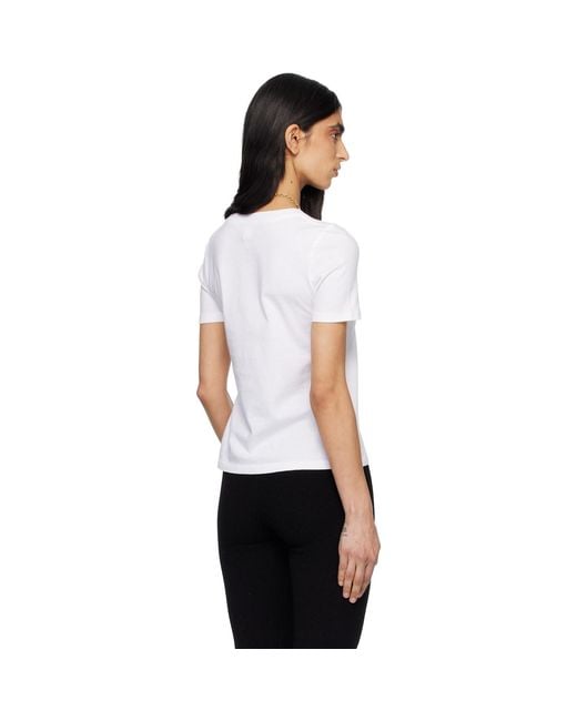 Chloé White Cotton Jersey Baby Fit Logo T-Shirt