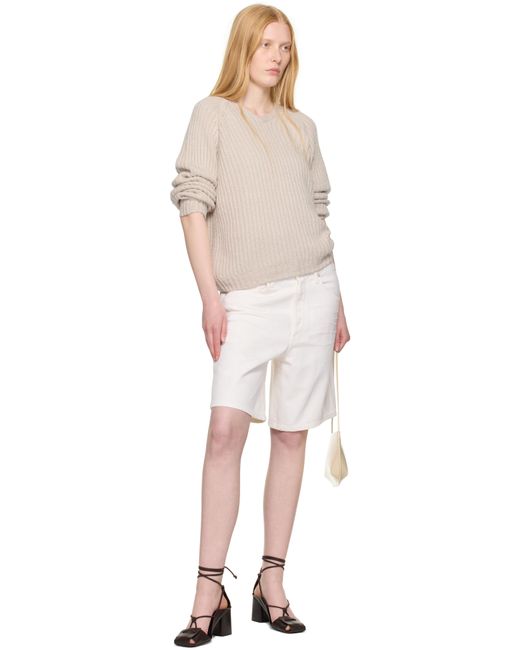 【関税込み】AGOLDE ホワイト Indra デニムショートパンツ Indra Short in Fortune Cookie – AGOLDE