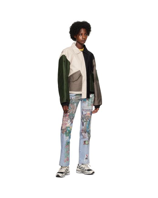 (DI)VISION Black (di)vision Off- Colorblocked Bomber Jacket