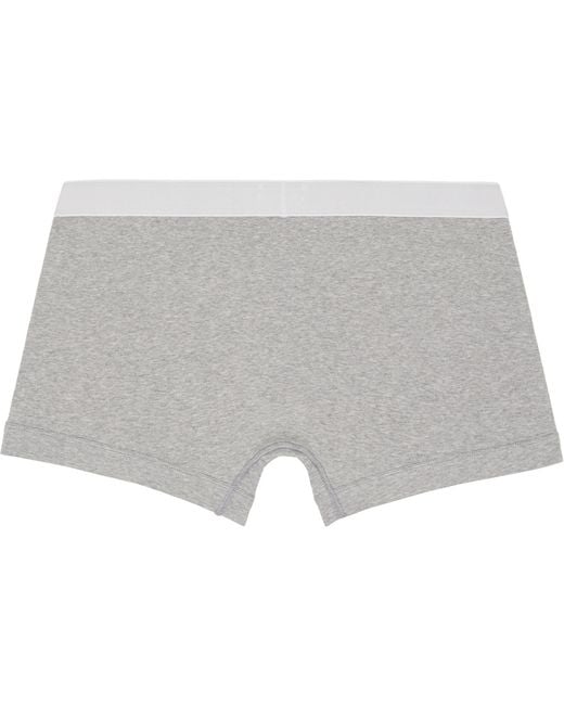 Tom Ford Gray Two-Pack Cotton Boxer Briefs for men