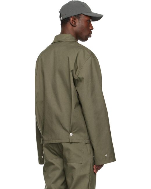 AFFXWRKS Green Pleat Jacket for men