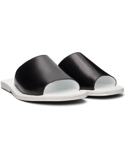 Rier Black Leather Sandals