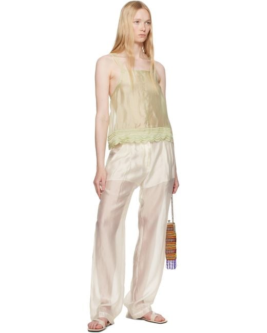THE GARMENT グリーン Gilian Front トップス Natural