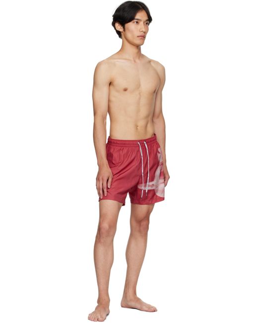 Vivienne Westwood Red Pixel Orb Surf Boxer Swim Shorts for men