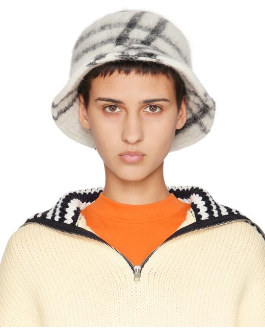 Marni Multicolor Plaid Bucket Hat