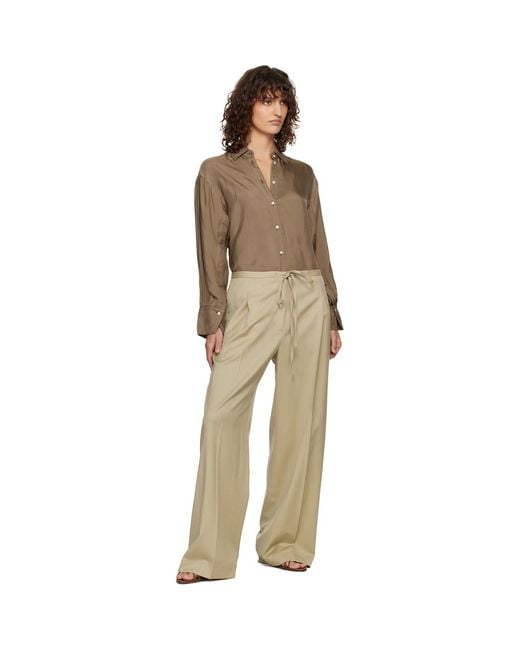 Rohe Natural Relaxed Drawstring Trousers