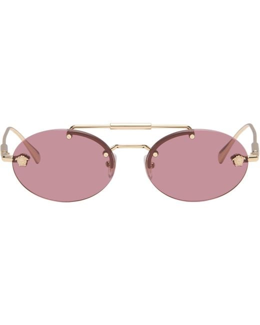 Versace Pink Medusa Light Sunglasses