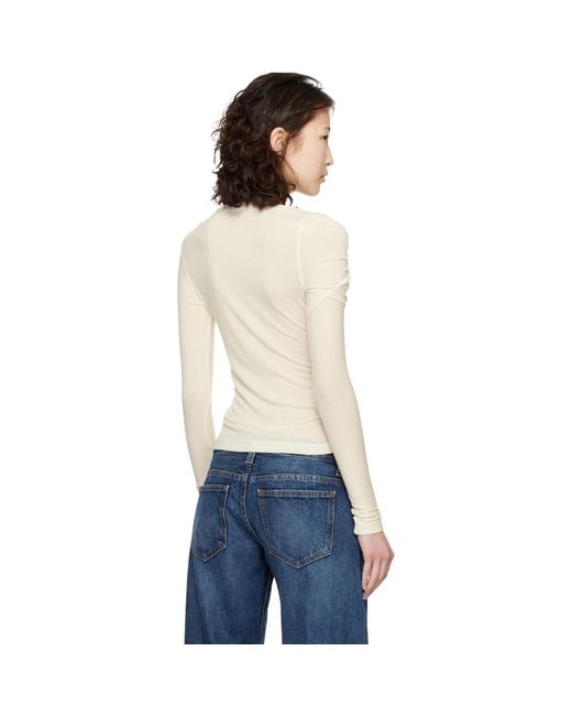 Agolde Blue Off- Lissa Long Sleeve T-Shirt