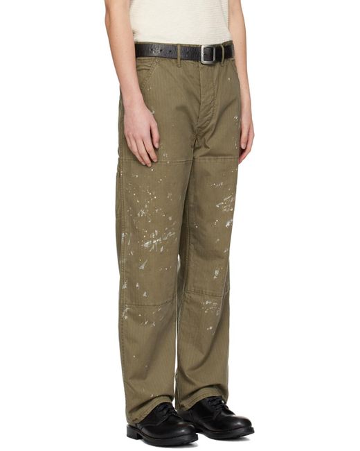 Pantalon menuiser brun RRL pour homme en coloris Green