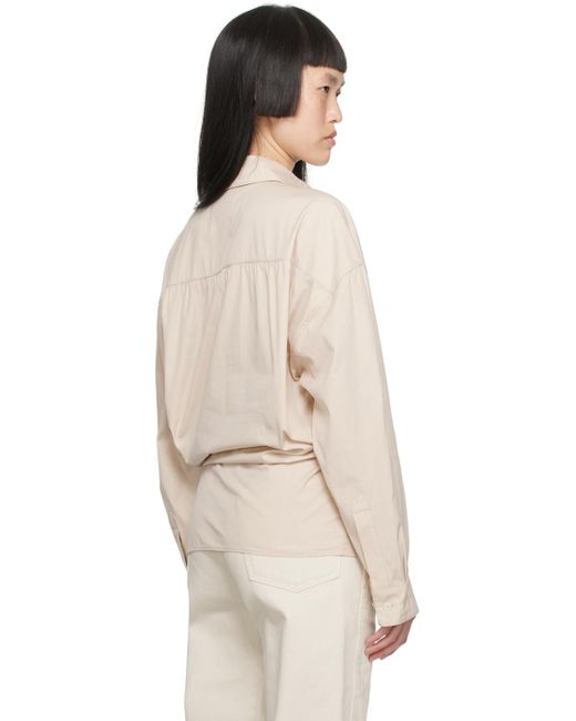 Lemaire Natural Beige Twisted Shirt