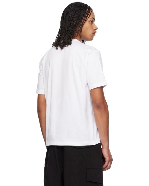 メンズ Comme des Garçons ホワイト ロゴ Tシャツ White