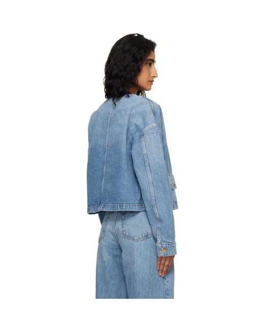 Anine Bing Blue Blanche Jacket