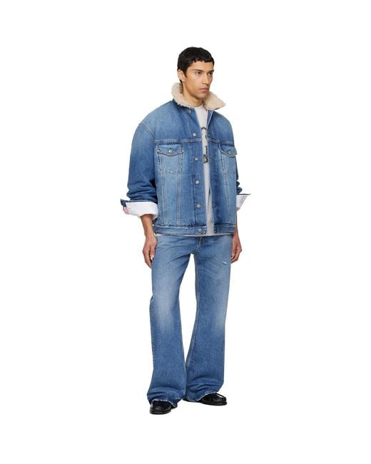 Acne Blue Faded Denim Jacket for men
