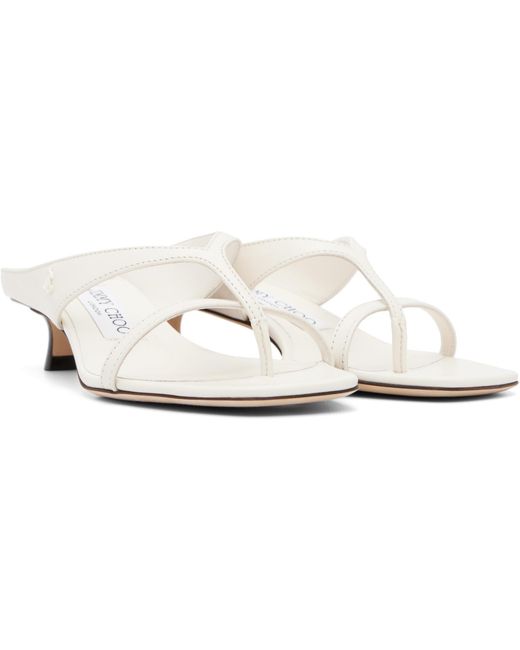 Jimmy Choo White Off- Emeri 35 Heeled Sandals