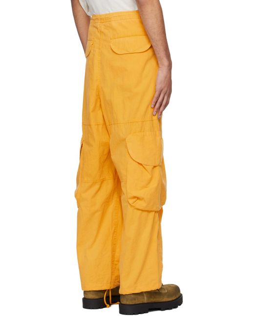 Pantalon de travail cargo jaune Entire studios pour homme en coloris Orange