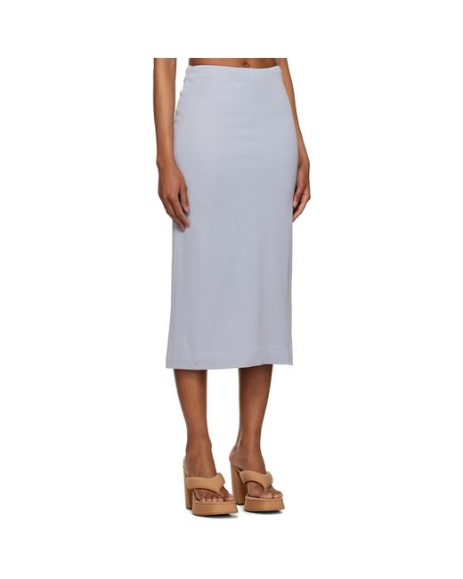 Third Form Black Mode Split Side Midi Skirt