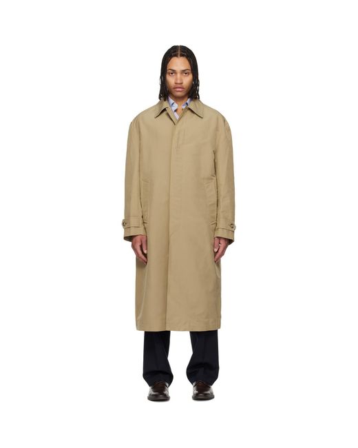 Boss Natural Water-Repellent Concealed Closure Coat for men