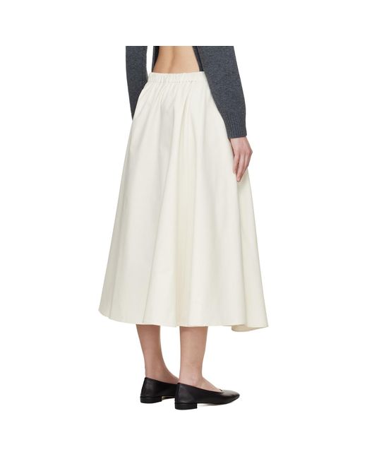 Cordera White Technical Midi Skirt